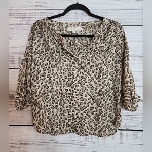 Loft NWTS XSP Boxy Button-down Blouse